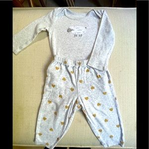 Baby Girl LS Bodysuits Set Simple Joys by Carter’s 6-9 M